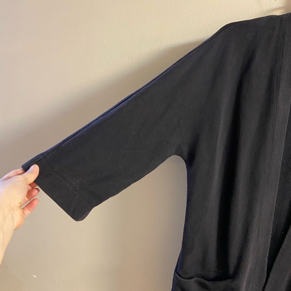 Aritzia Wilfred free black open front kimono cardigan relaxed fit Small - Picture 4 of 7